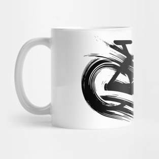 Infinity Bicycle Black Mug